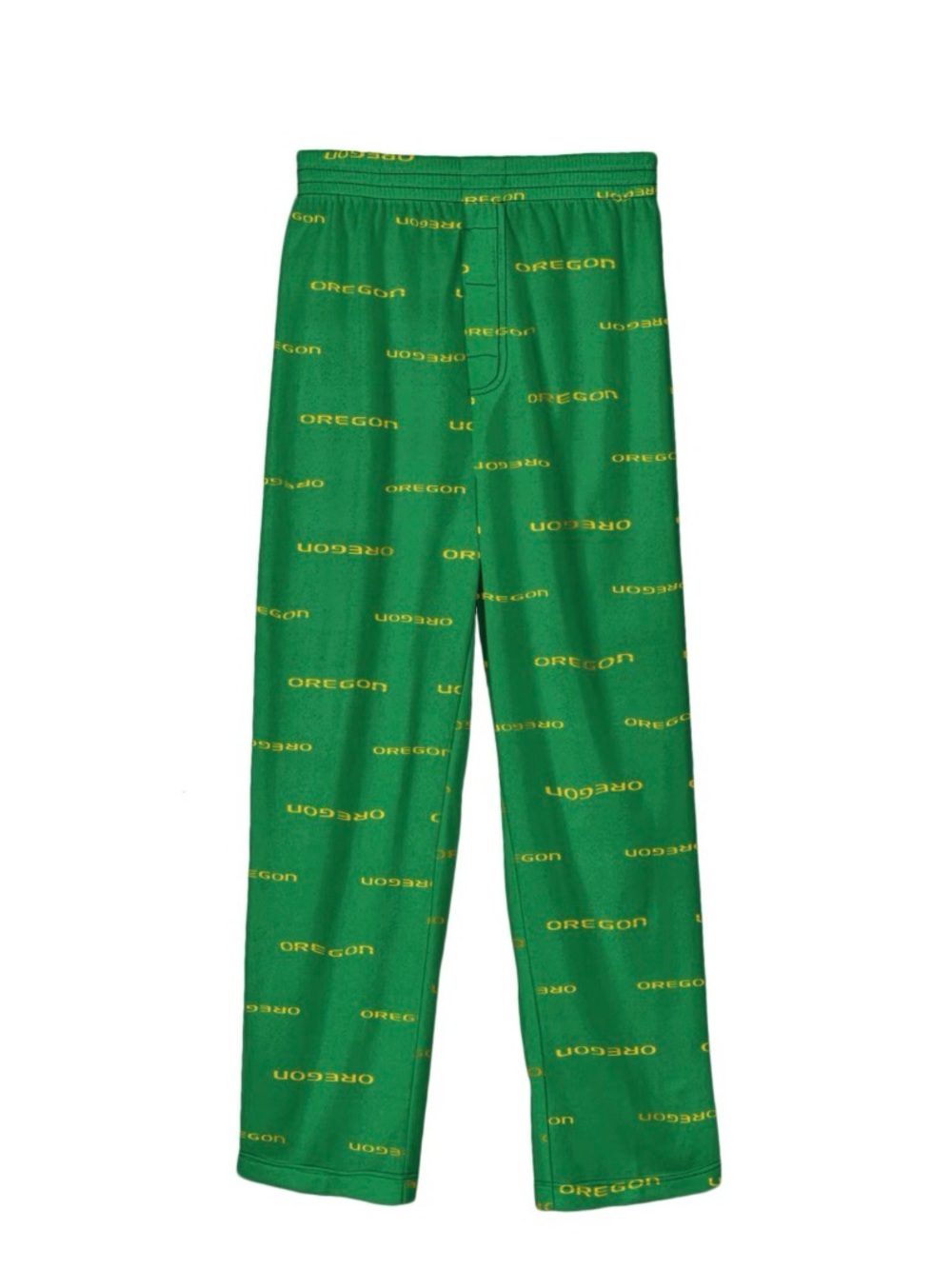 Kids Green 'Oregon' Pajama Pants - Logo Print Sleep Bottoms